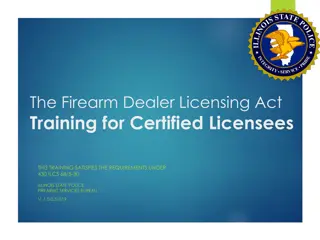 Firearm Dealer Licensing Act Training Overview