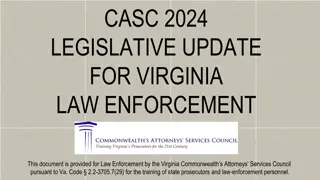 2024 Virginia Legislative Update for Law Enforcement: Impactful Changes & Updates