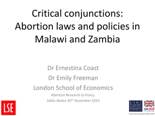 Comparison of Abortion Laws in Malawi and Zambia