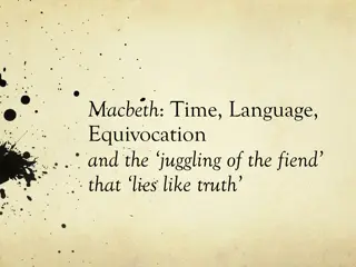 Analysis of Time, Language, and Equivocation in Macbeth