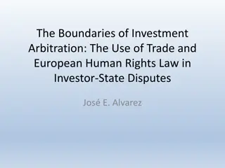 The Boundaries of Investment Arbitration: Crossroads of Trade and Human Rights Law