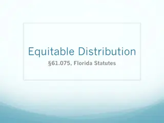 Equitable Distribution in Florida