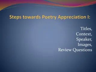 Literary Appreciation and Poem Titles