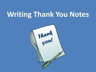 Mastering the Art of Writing Thank You Notes