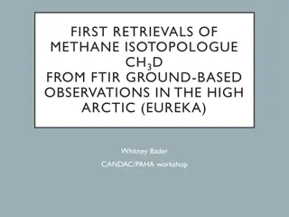 First Retrievals of Methane Isotopologue CH3D in High Arctic - EUREKA Workshop