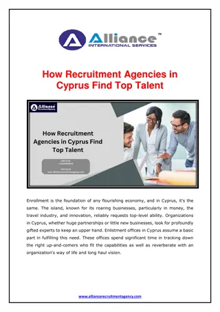 How Recruitment Agencies in Cyprus Find Top Talent