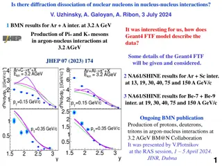 Diffraction Processes and Meson Production in Nuclear Interactions