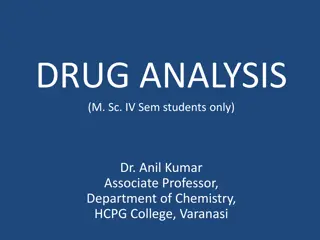 Drug Analysis and Classification