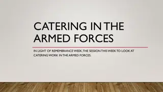 Exploring Catering Roles in the Armed Forces