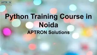 Python Training Course in Noida