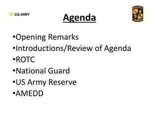 Army ROTC Overview and Training Opportunities