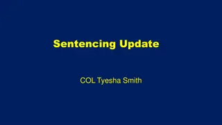 Military Justice Sentencing Update for COL Tyesha Smith