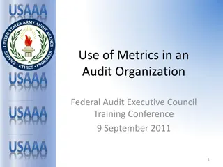 Metrics Utilization in Federal Audit Organizations