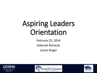 Aspiring Leaders Orientation Program Overview