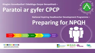 National Aspiring Headteacher Development Programme in Wales