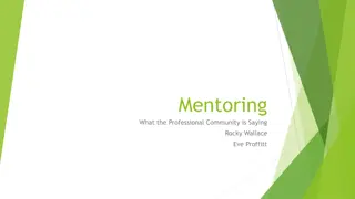 Insights into Mentoring for New Principals in the Professional Community