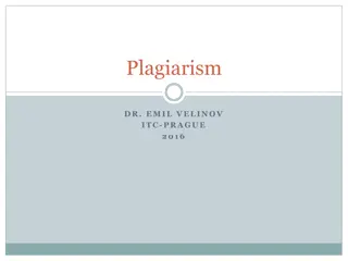 Plagiarism and Its Consequences