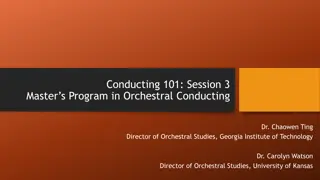 Master's Program in Orchestral Conducting: Insights and Considerations