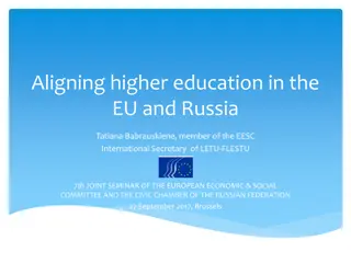 Enhancing Higher Education Collaboration between EU and Russia