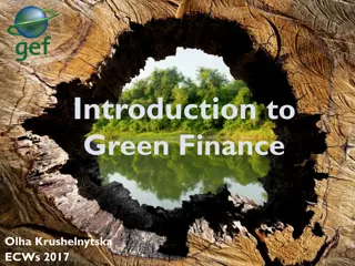 Green Finance: Understanding Financial Solutions for Sustainable Projects