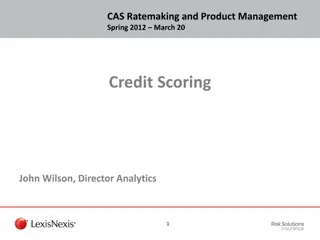 Credit-Based Insurance Scores and Their Regulation