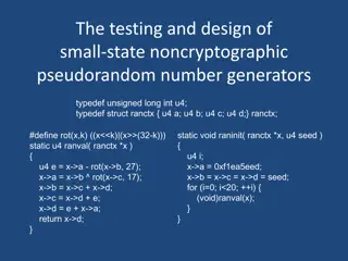 Small-State Noncryptographic Pseudorandom Number Generators