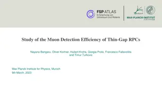 Study of Muon Detection Efficiency in Thin-Gap RPCs