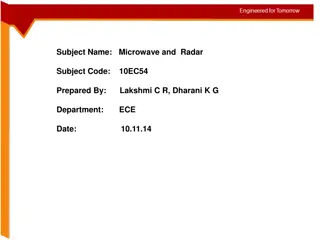 Microwave Diodes and Transfer Electron Devices in Radar Systems