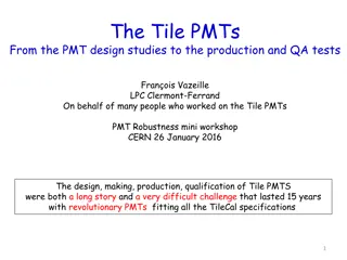 Journey of Tile PMTs from Design Studies to Production & QA Tests