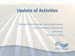 Update of Activities: Delta Watermaster Commission Meeting Highlights