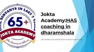 Achieve Your Dreams with Jokta Academy's HAS Coaching in Dharamshala