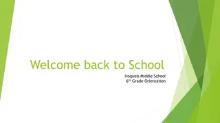 Iroquois Middle School 6th Grade Orientation Information