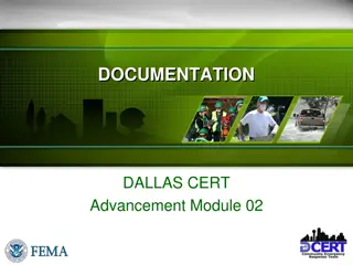 Documenting CERT Advancement Module: Comprehensive Guide