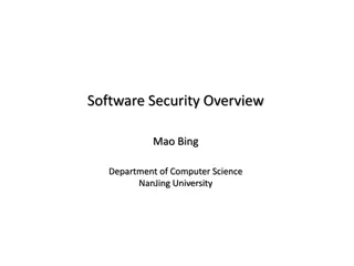 Computer Security and Software Vulnerabilities