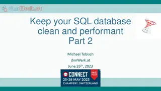 Efficient SQL Database Maintenance for Performance