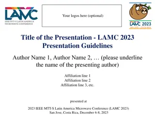 Effective Presentation Strategies for LAMC 2023 Speakers