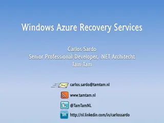 Windows Azure Recovery Services Overview