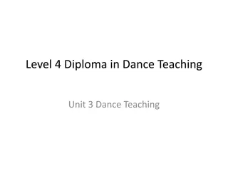 Level 4 Diploma in Dance Teaching Unit 3 Overview