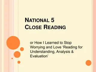 Mastering Close Reading: Understanding, Analyzing, and Evaluating Texts