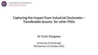 Impact of Industrial Doctorates on PhD Programs: Lessons and Perspectives