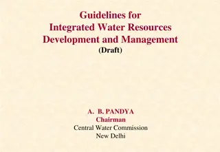 Guidelines for Integrated Water Resources Development and Management