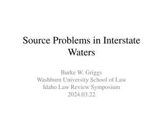 Challenges in Interstate Water Disputes and Legal Jurisdiction