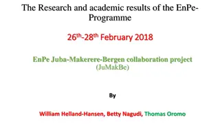 Academic Collaboration Project Overview: EnPe Programme – JUMakBe Project