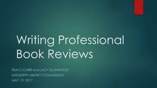 Tips for Writing Professional Book Reviews