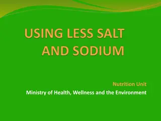 Sodium - Understanding its Role in Your Health