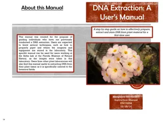 DNA Extraction: A User's Manual for Plant Material