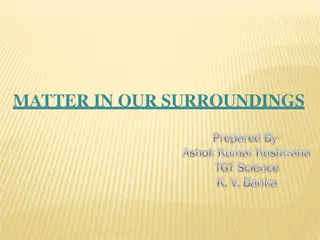 Matter in Our Surroundings