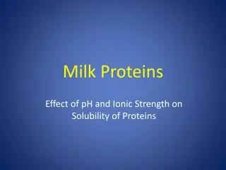 Protein Solubility: Effects of pH, Ionic Strength, and Salting Out