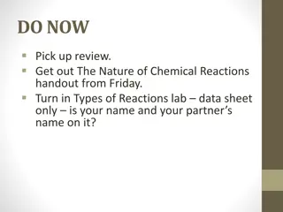 Chemical Reactions in Chemistry Lab