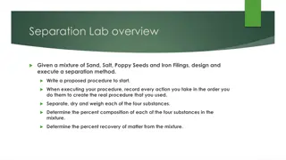 Mixture Separation Lab Procedure & Analysis